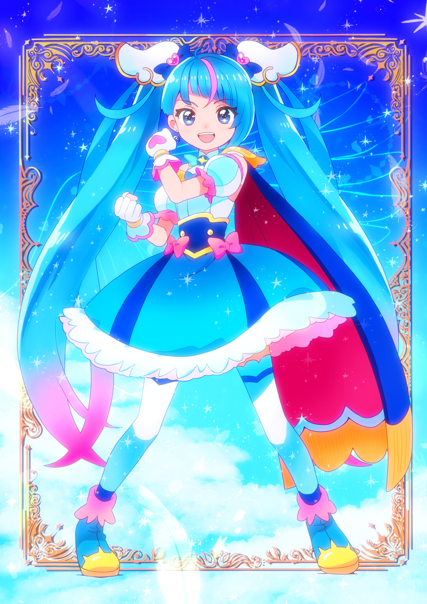 This is a pixiv picture whose title is キュアスカイお誕生日おめでとう𖤐.*ﾟ.
