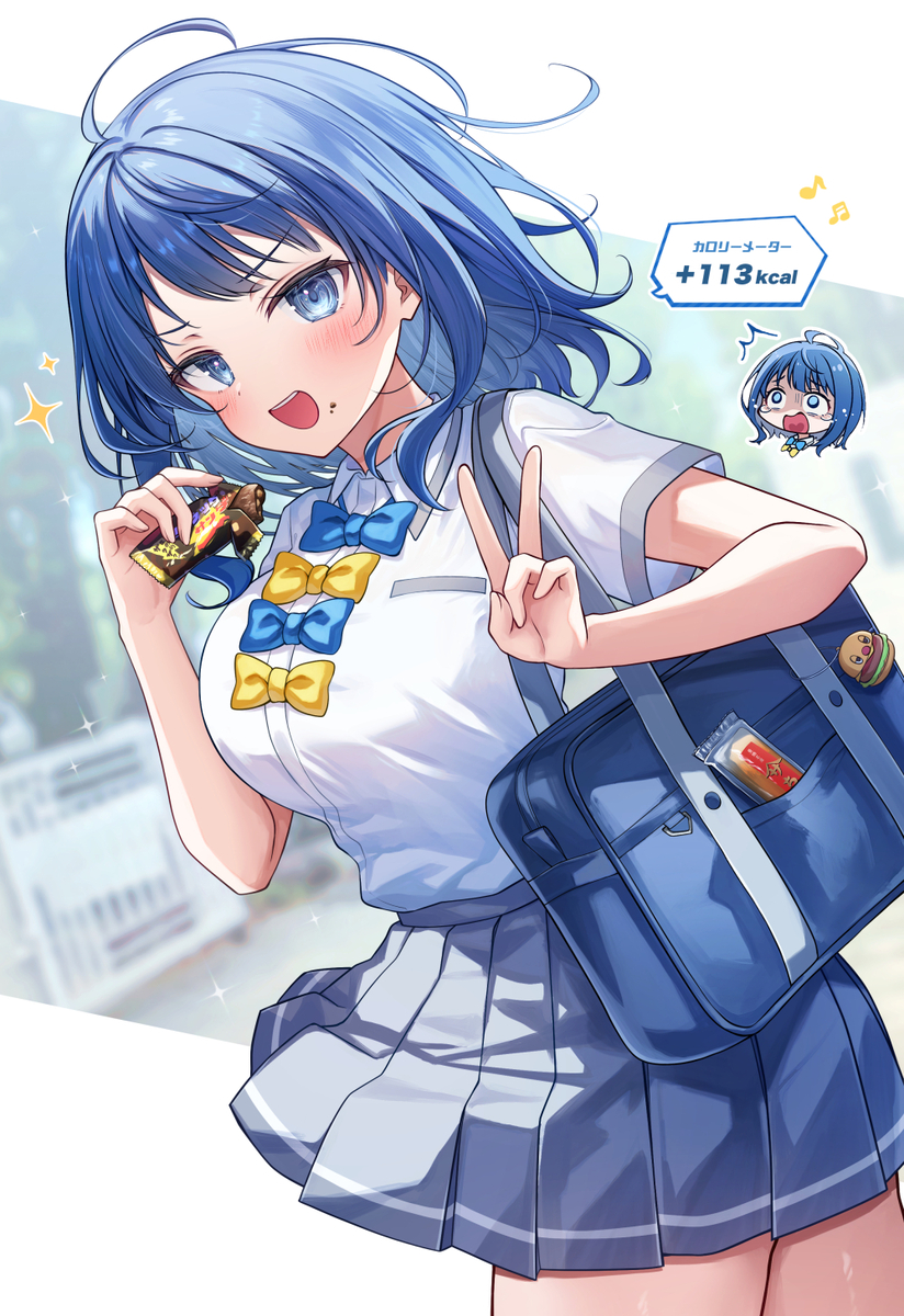 This is a pixiv picture whose title is 八奈見さん💙💛.