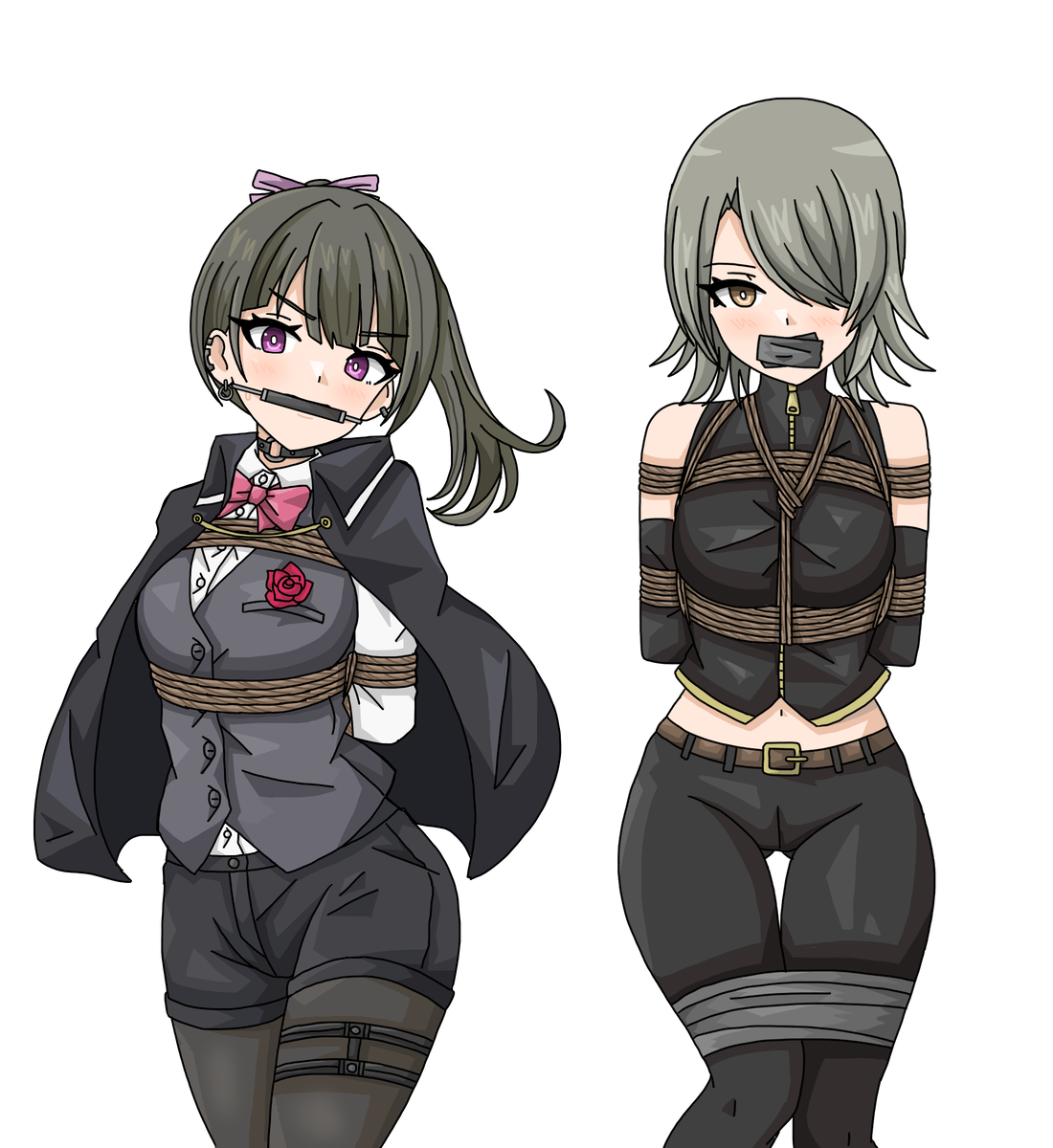This is a pixiv picture whose title is 怪盗の女の子.