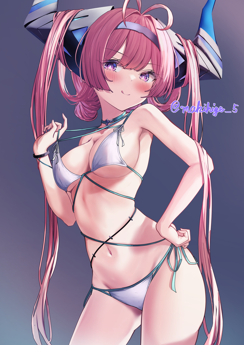This is a pixiv picture whose title is 水着ループレヒトちゃん.