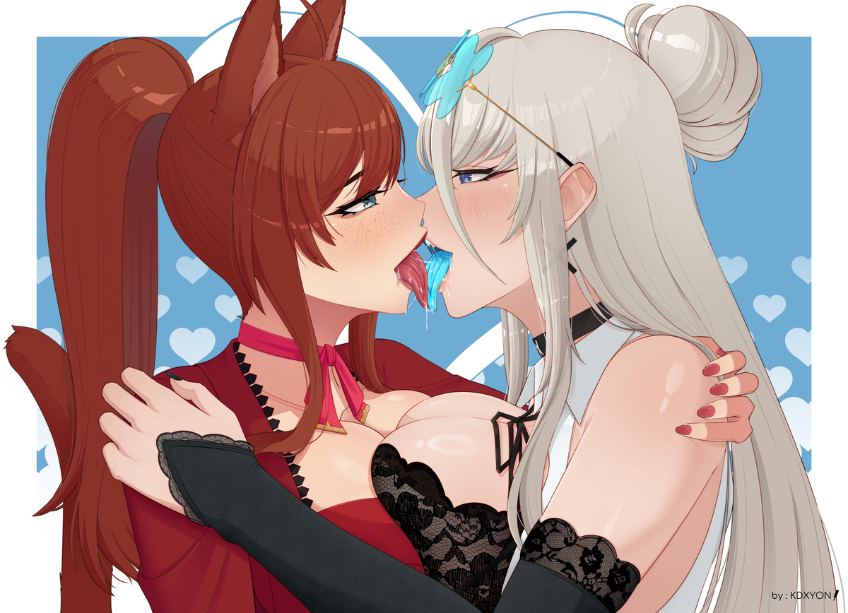 This is a pixiv picture whose title is ych taste kdx x Karen.