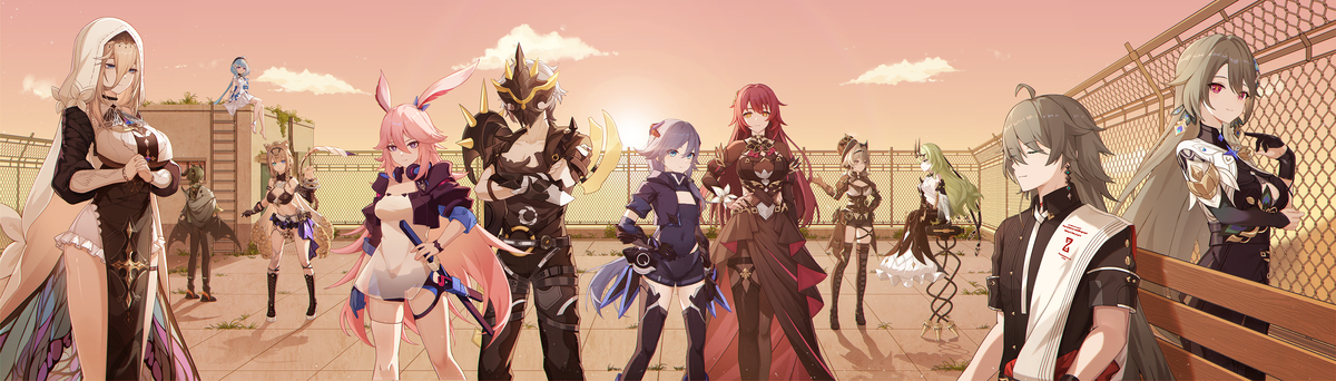 This is a pixiv picture whose title is 崩坏3八周年快乐！.
