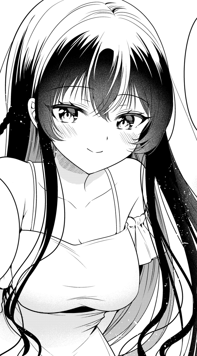 This is a pixiv picture whose title is にっこり見てくるお姉さん.