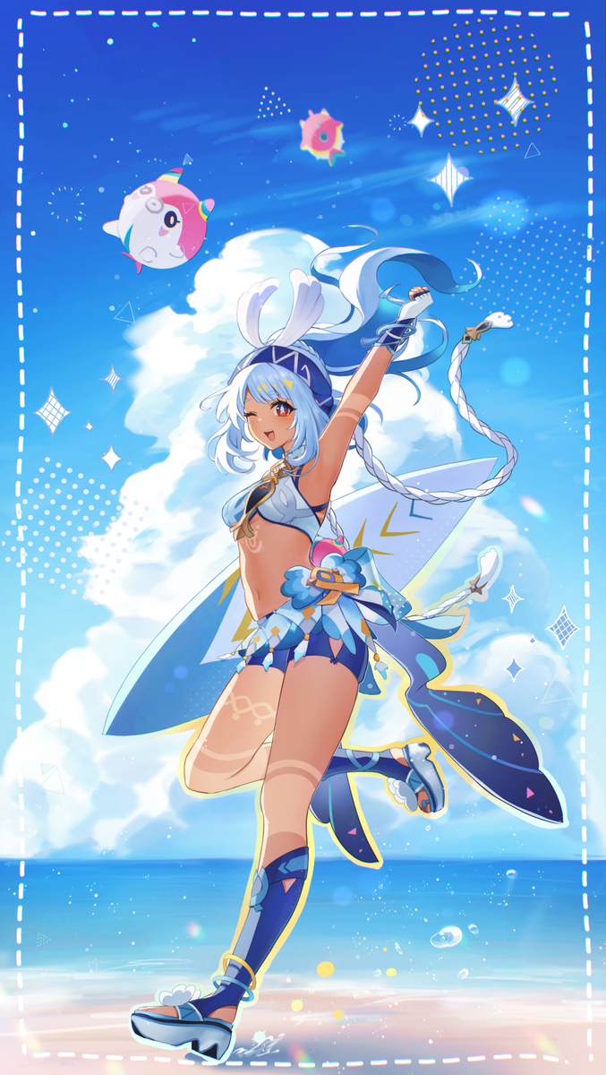This is a pixiv picture whose title is ムアラニ🌊.