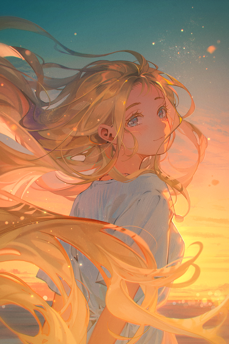 This is a pixiv picture whose title is ——散步.