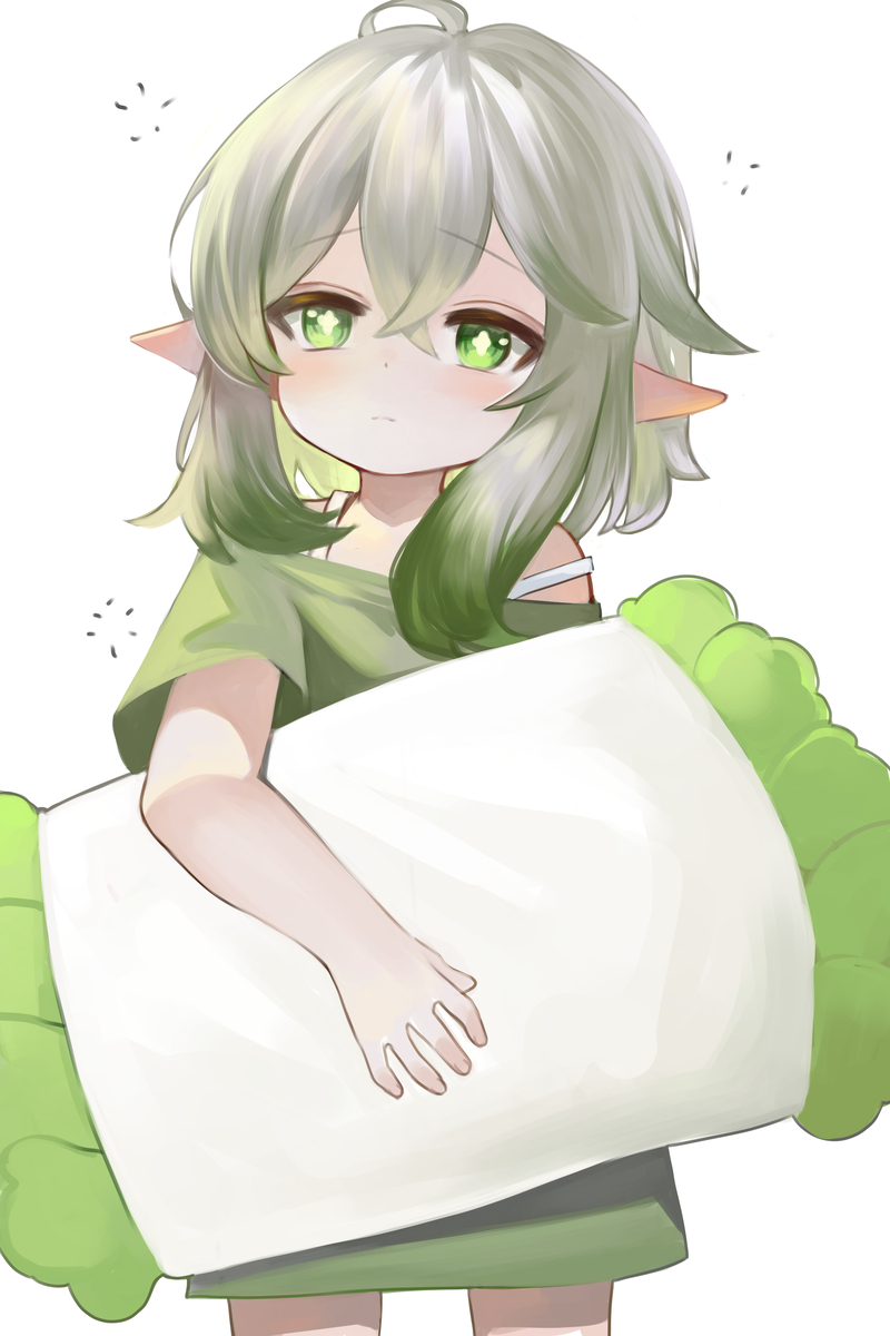 This is a pixiv picture whose title is 배추는 졸린데.