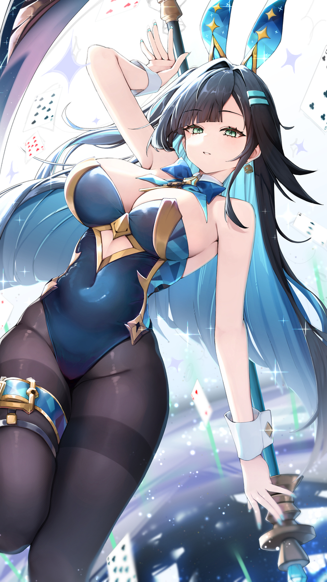 This is a pixiv picture whose title is 바니걸 아비게일.