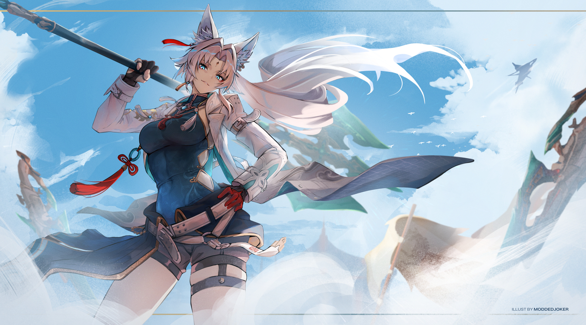 This is a pixiv picture whose title is The Merlin's Claw.