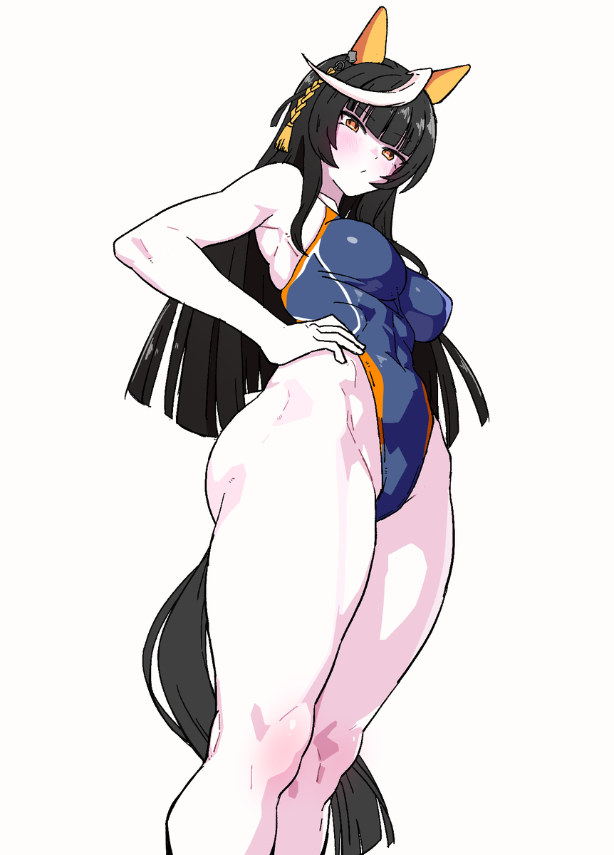 This is a pixiv picture whose title is 短距離ウマ娘のぶっとい脚すこ.