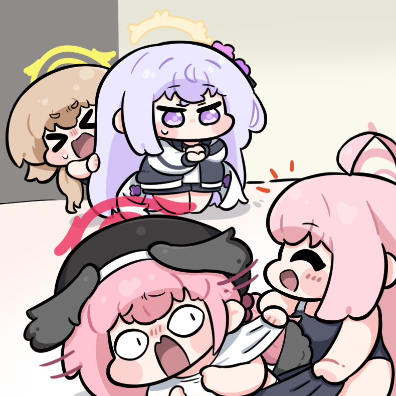 This is a pixiv picture whose title is (꺄아아아악!!!!).