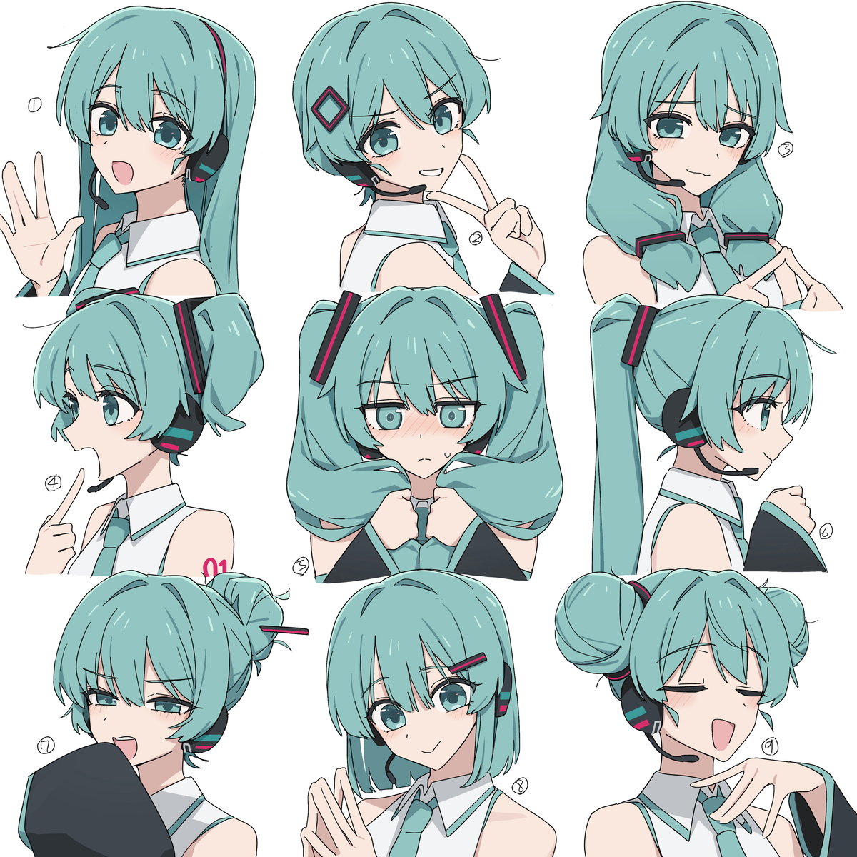 This is a pixiv picture whose title is ミクであそぼ.