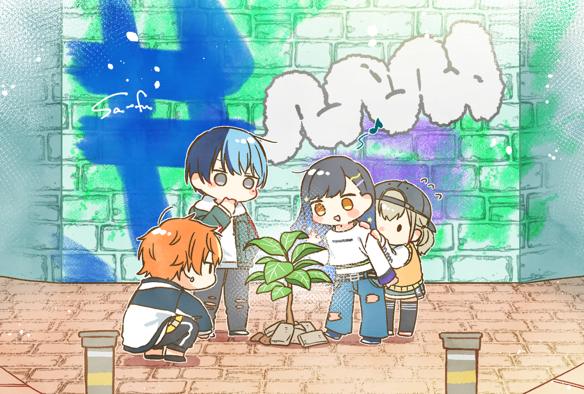 This is a pixiv picture whose title is Vivid BAD SQUAD.