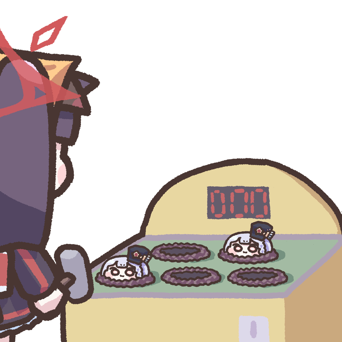 This is a pixiv picture whose title is 🔨.