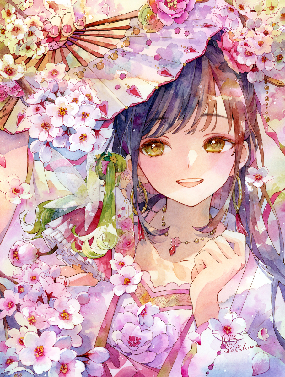 This is a pixiv picture whose title is ひそひそ.