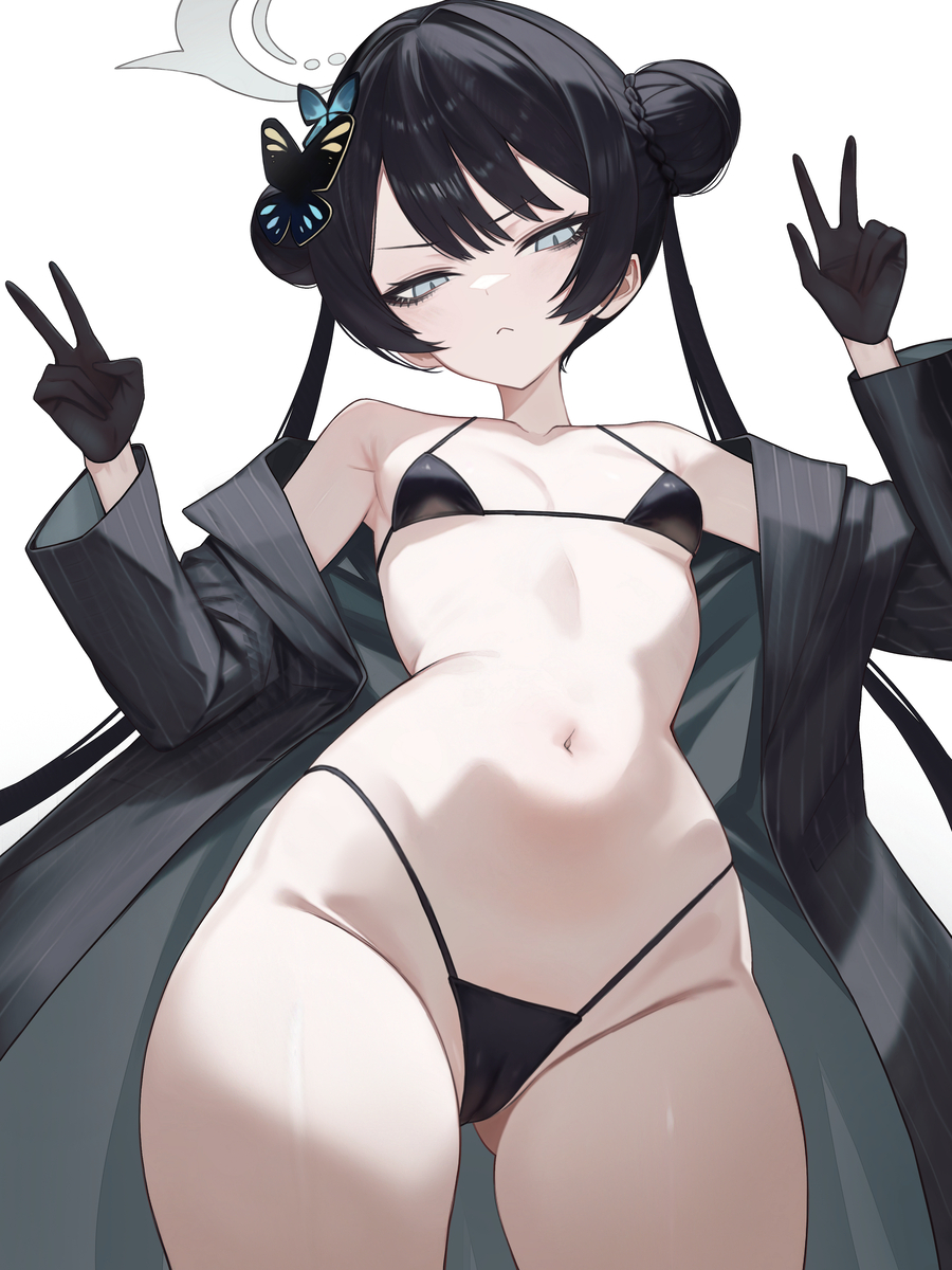 This is a pixiv picture whose title is キサキさんにちっさいビキニを着てもらおう。.