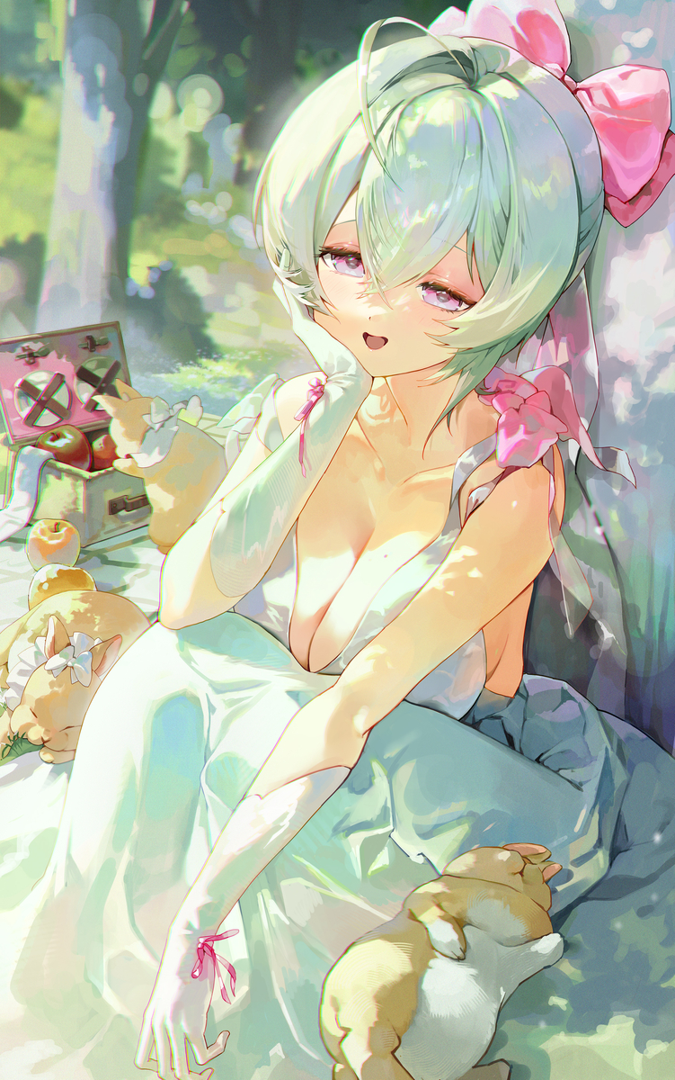 This is a pixiv picture whose title is 🌸Picnic🌸.