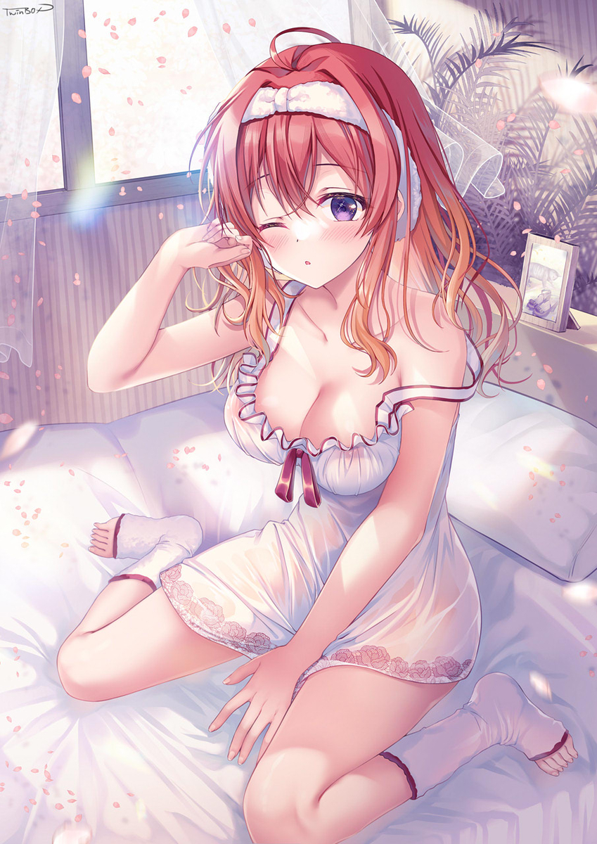This is a pixiv picture whose title is 目覚めてすぐの陽万里.