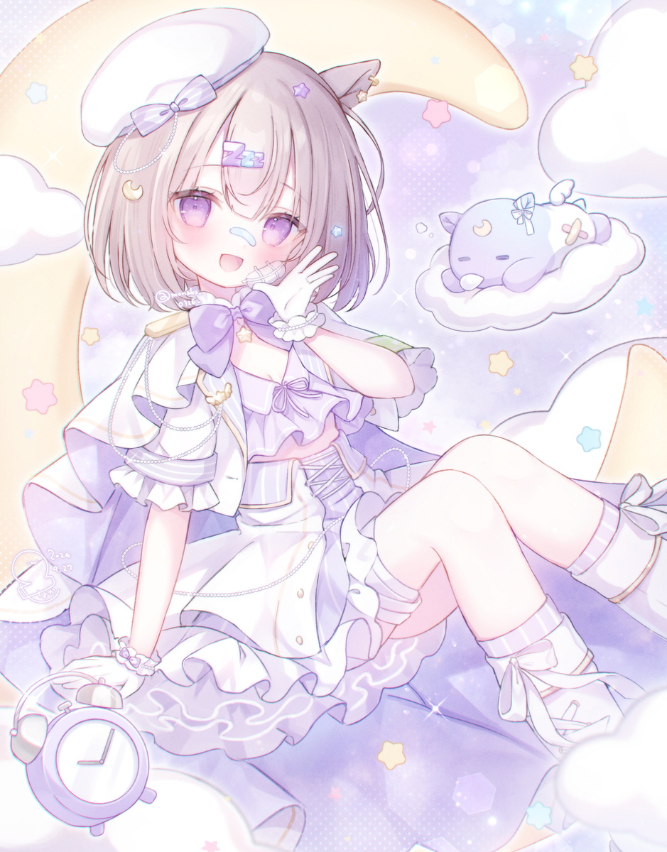 This is a pixiv picture whose title is 夢眠ゆらめちゃん🌙⚔️🌟.