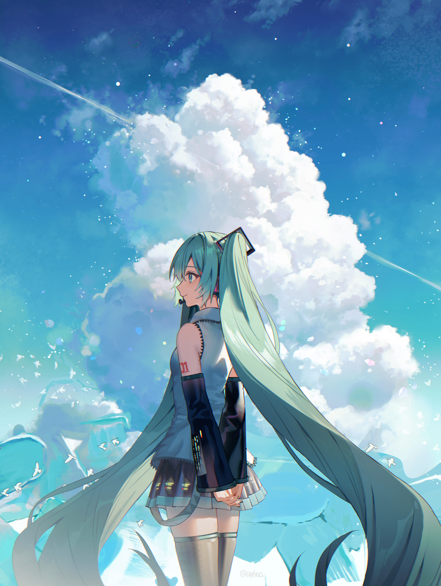 This is a pixiv picture whose title is 初音ミク.