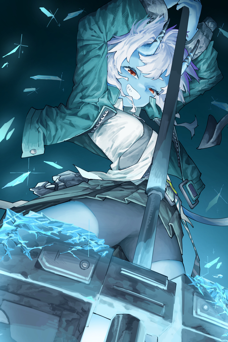 This is a pixiv picture whose title is 蒼角ちゃんかわいい！.
