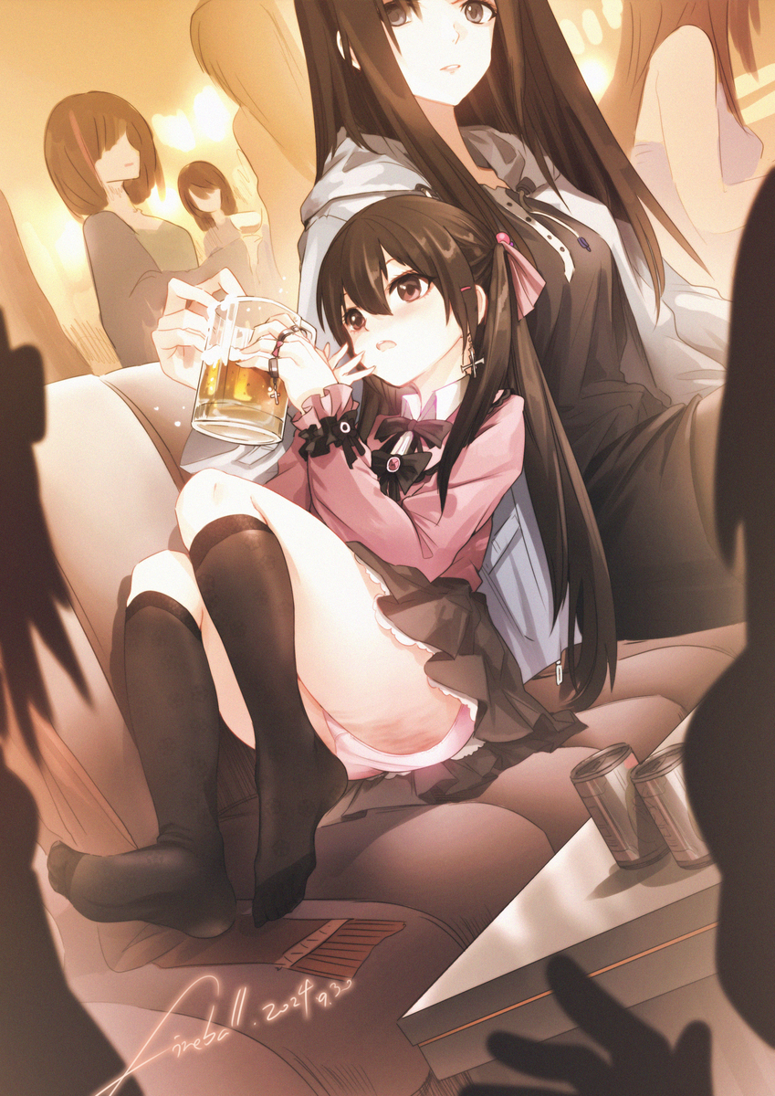 This is a pixiv picture whose title is 不胜酒力.