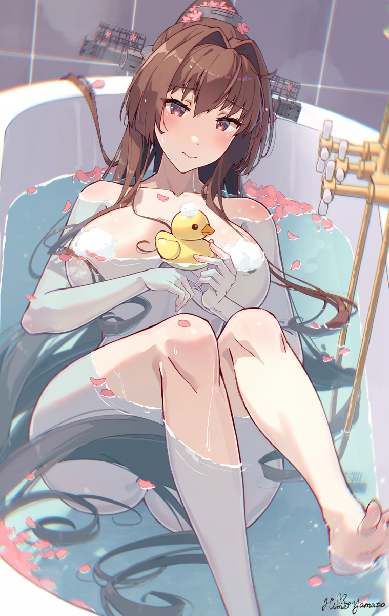 This is a pixiv picture whose title is 大和🛁.