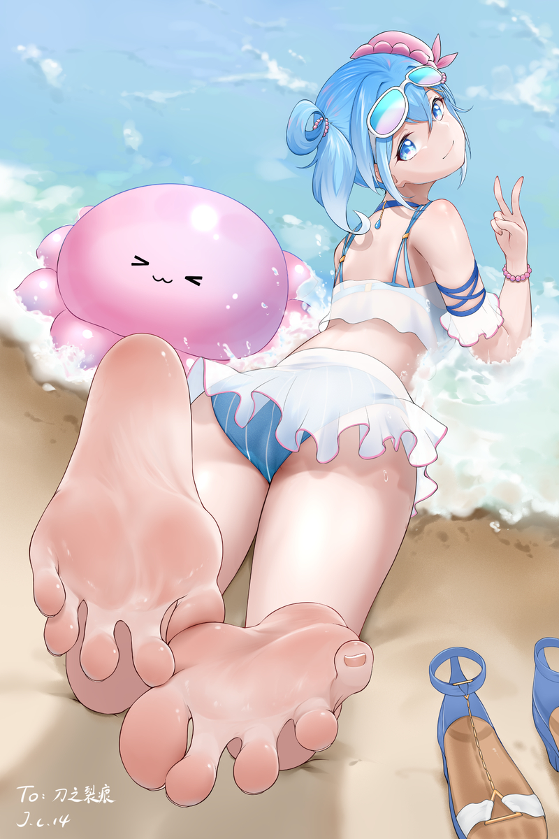 This is a pixiv picture whose title is 海伊.