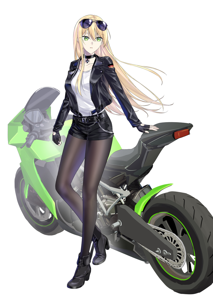 This is a pixiv picture whose title is StG44 Biker.