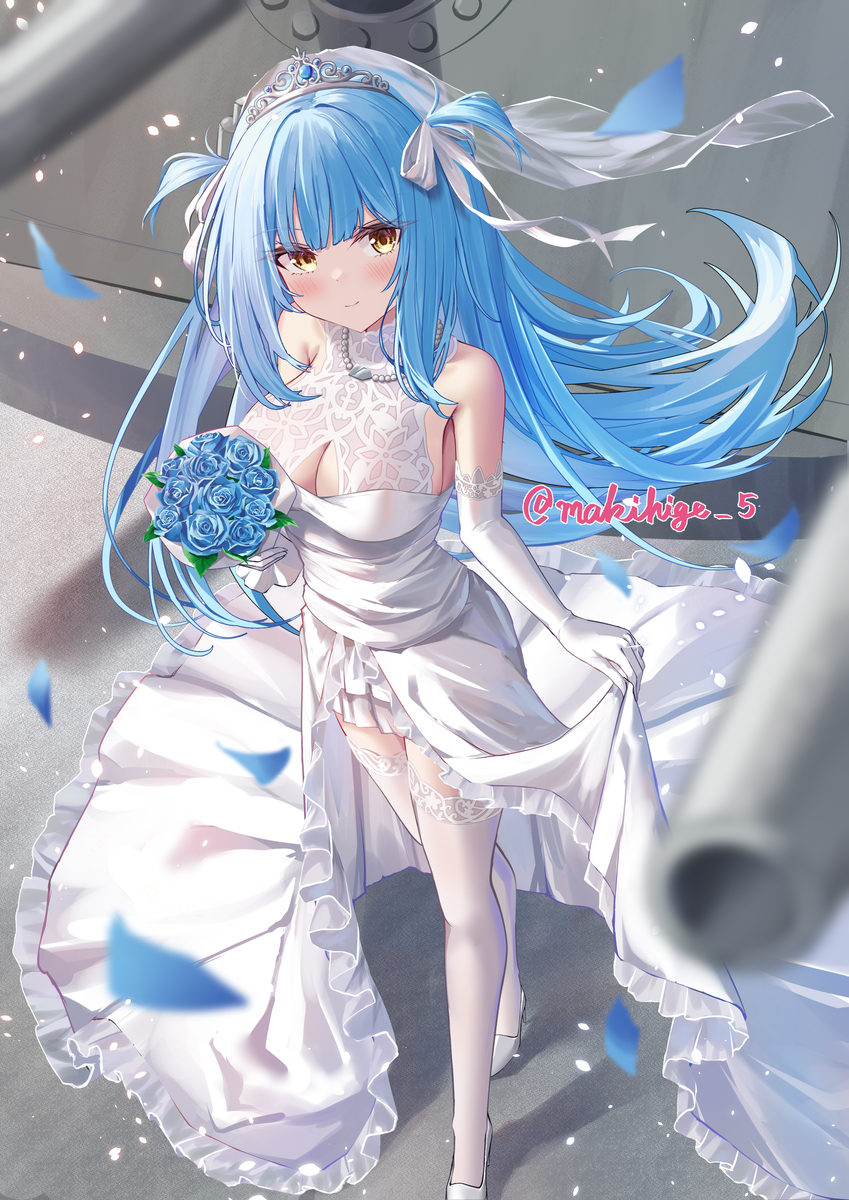 This is a pixiv picture whose title is 対なる海神と久遠を歩む.
