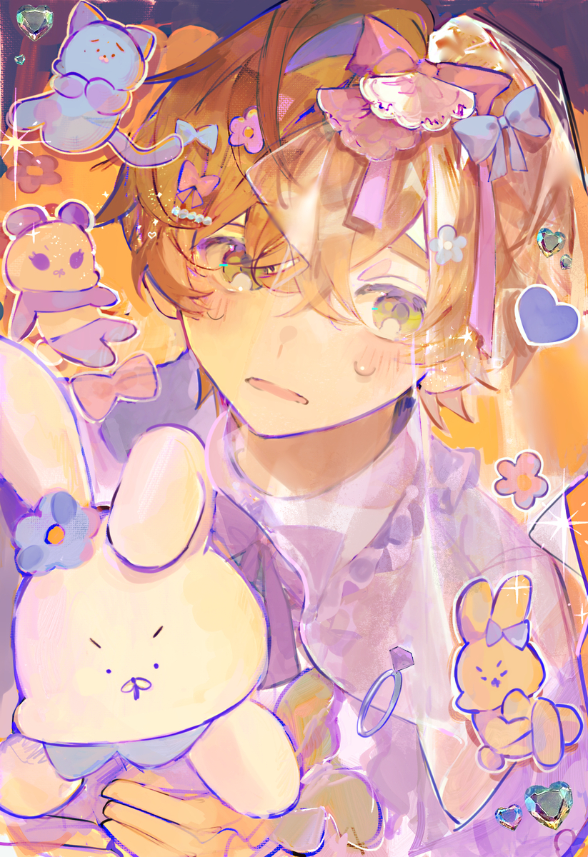 This is a pixiv picture whose title is ‪🧡‬‪.*゜.