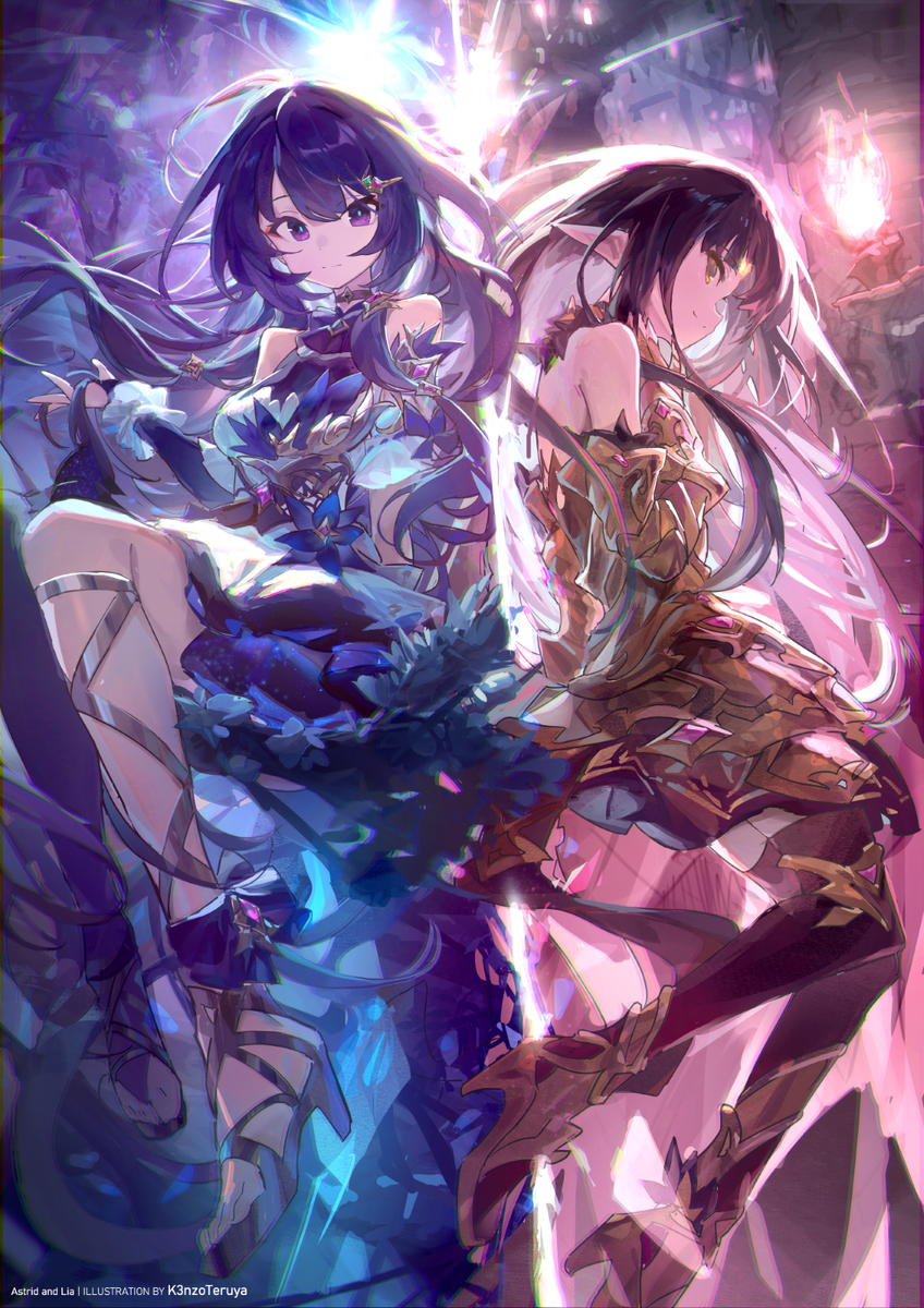 This is a pixiv picture whose title is Daughter of Cosmos and FinalBoss.
