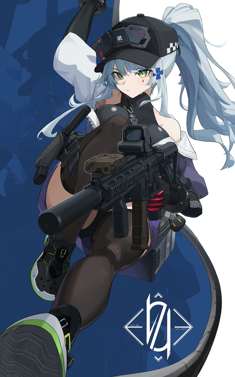 This is a pixiv picture whose title is HK416.