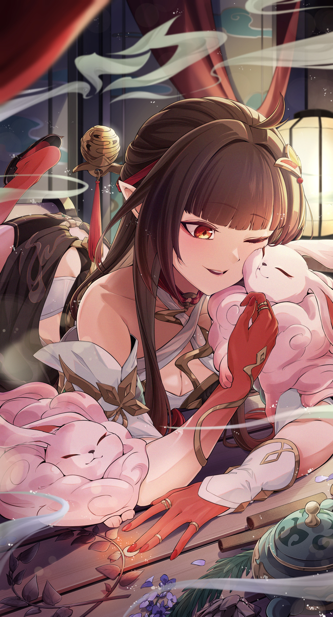 This is a pixiv picture whose title is 霊砂.