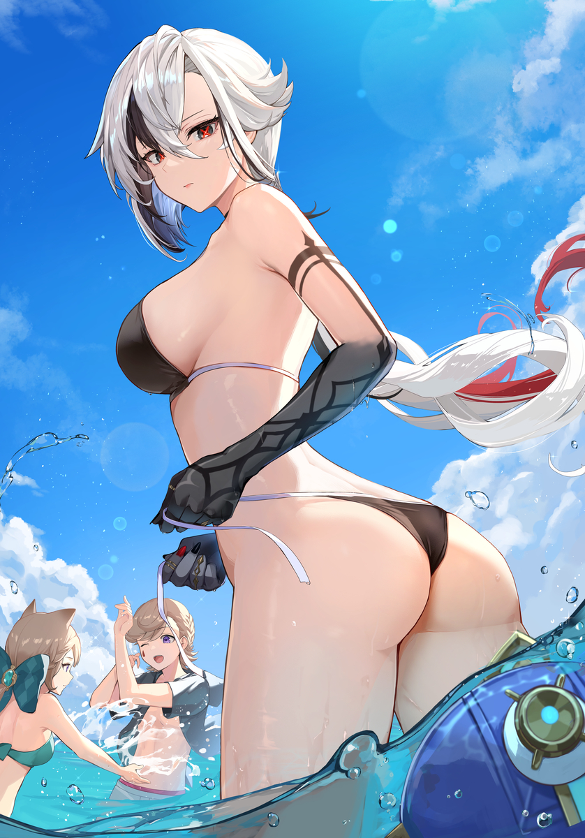 This is a pixiv picture whose title is 海水浴.