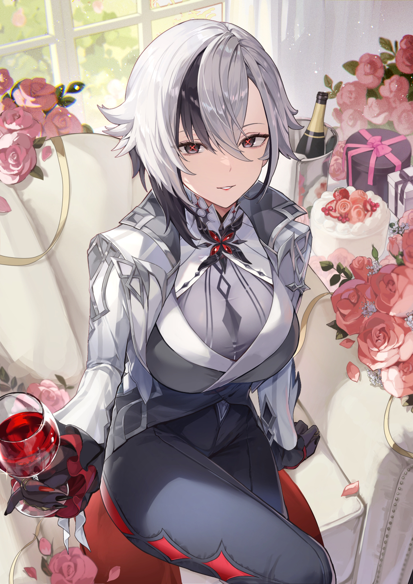 This is a pixiv picture whose title is アルレッキーノ誕生日イラスト.