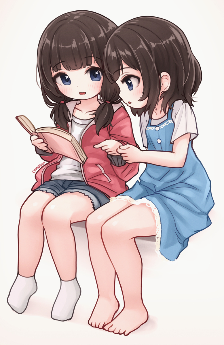 This is a pixiv picture whose title is Small Sheryn and Faeryn.