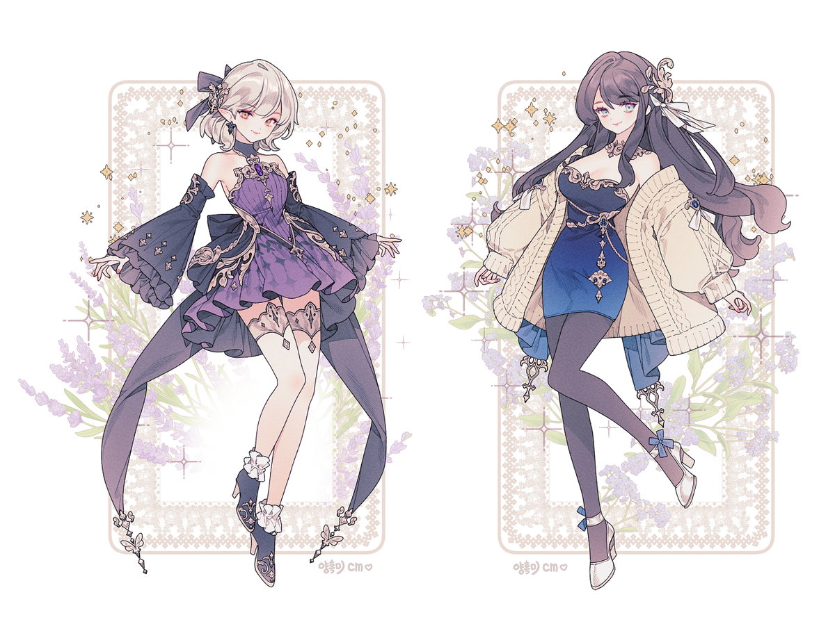 This is a pixiv picture whose title is 💜cm💜.