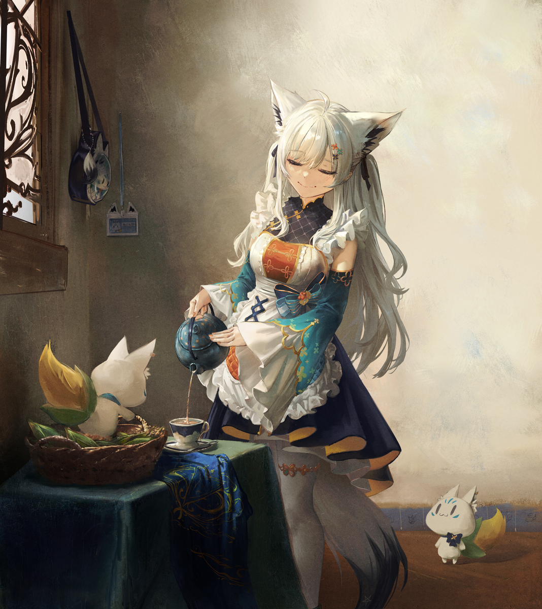 This is a pixiv picture whose title is The Tea Maid.