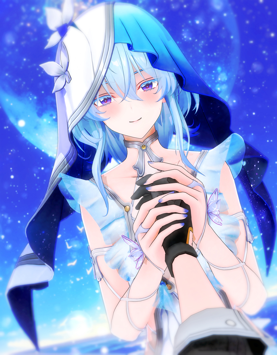 This is a pixiv picture whose title is 【MMD鳴潮】ショアキーパーさん、漂泊者さん その２.