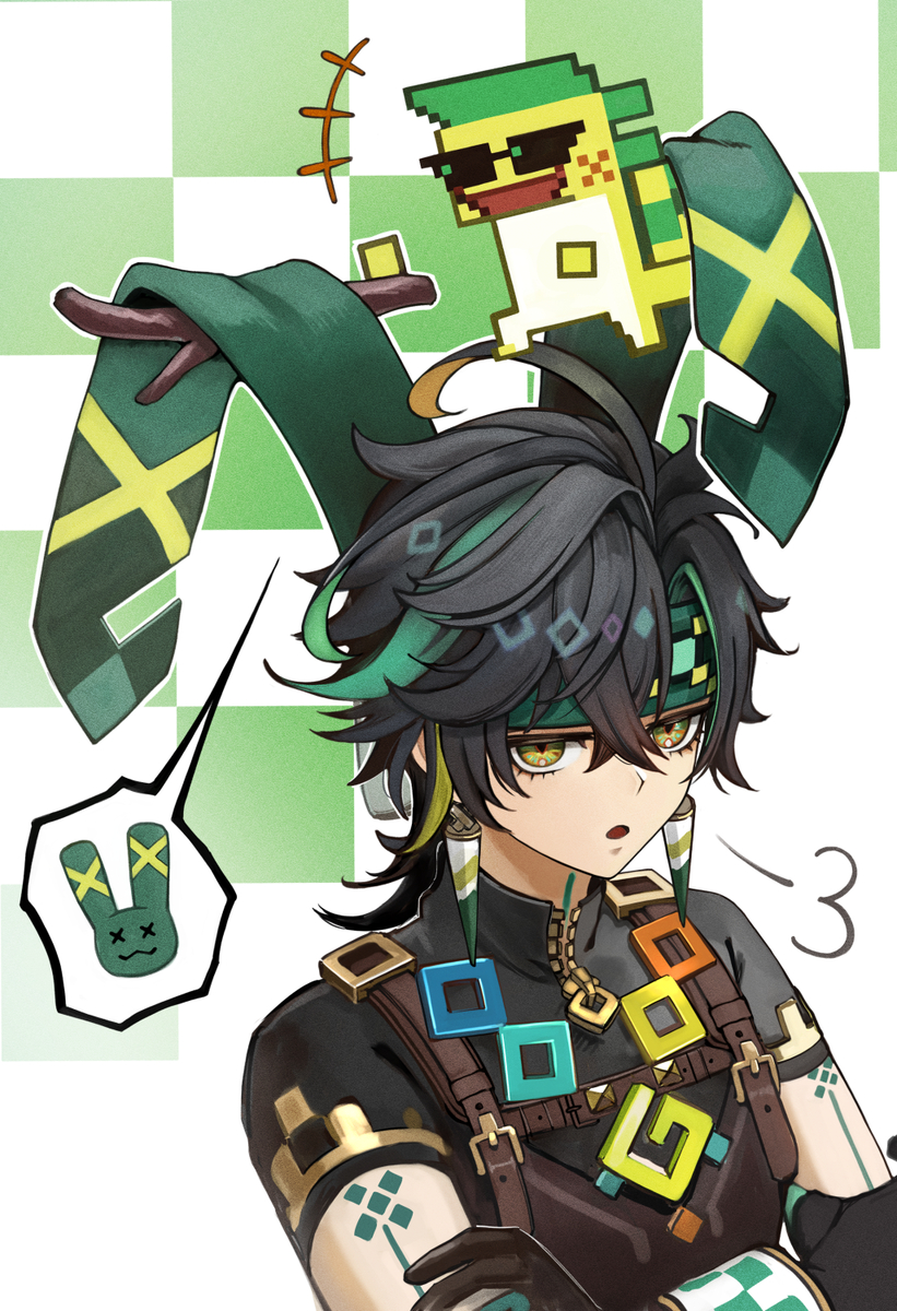 This is a pixiv picture whose title is 🐰？.