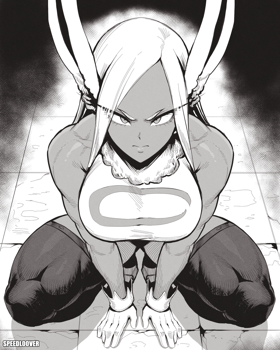 This is a pixiv picture whose title is Miruko squatting.
