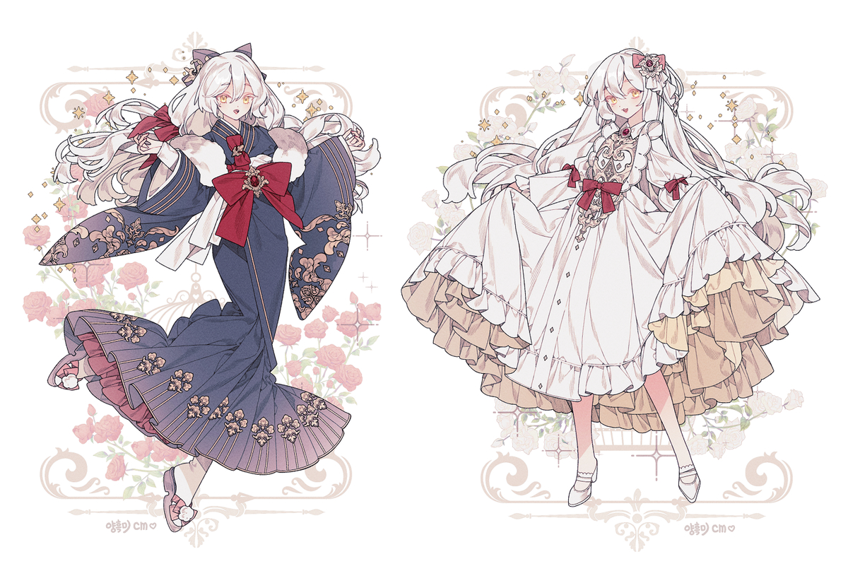 This is a pixiv picture whose title is 🎀cm🎀.