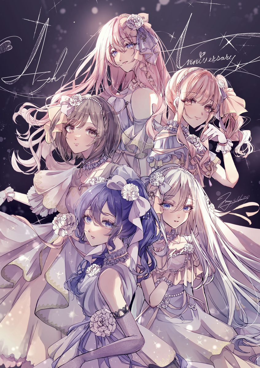 This is a pixiv picture whose title is 4th Anniversary.