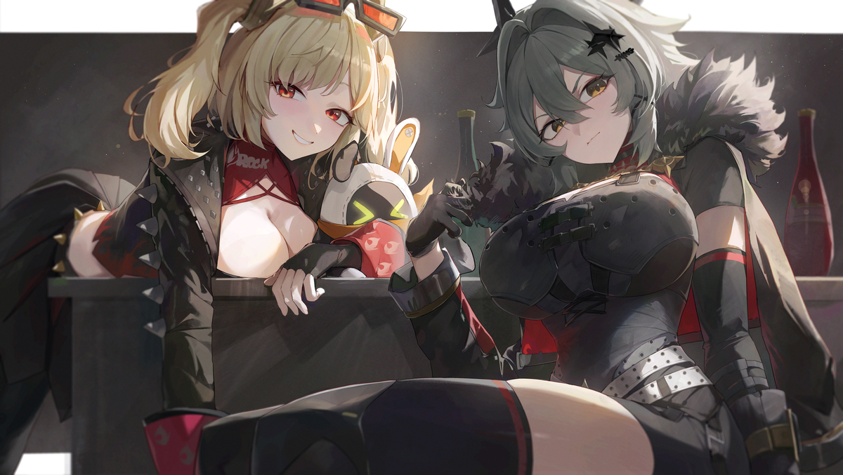 This is a pixiv picture whose title is Ceasar & Burnice.