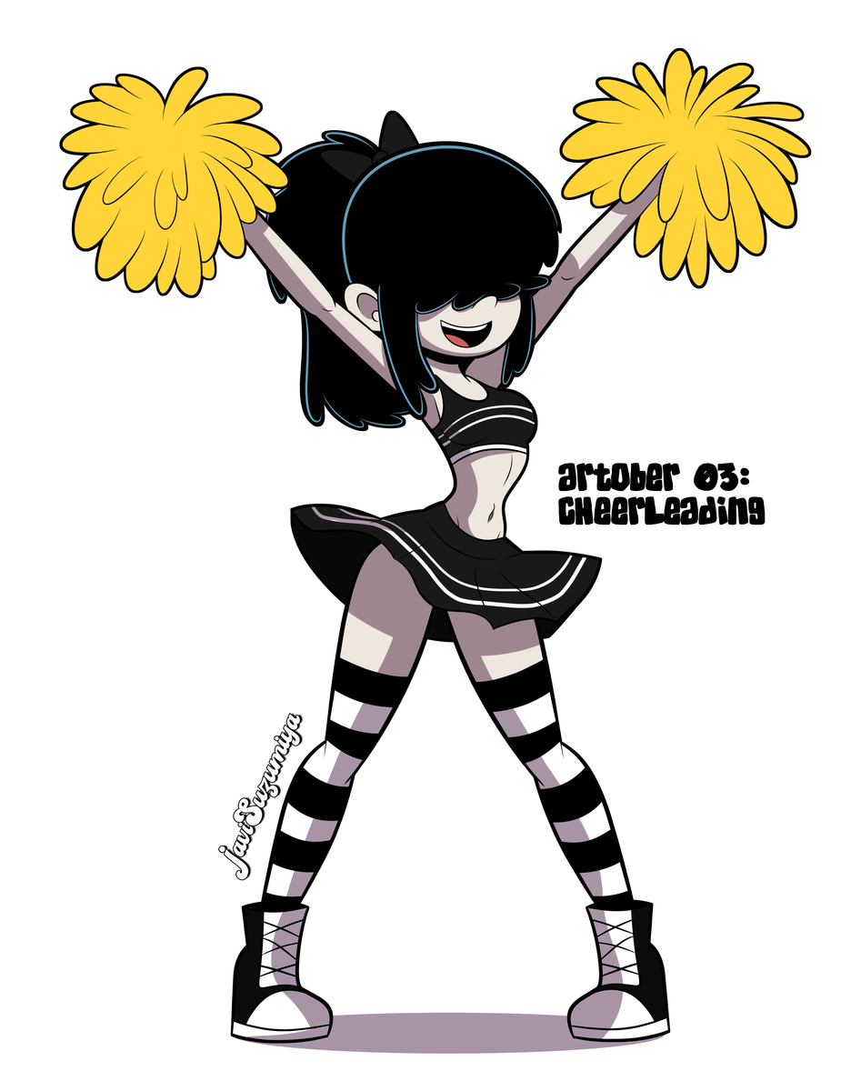 This is a pixiv picture whose title is Artober 03 - Cheerleader Lucy.