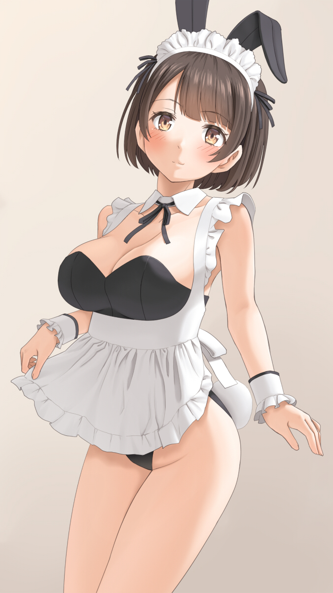 This is a pixiv picture whose title is バニーメイドガール.