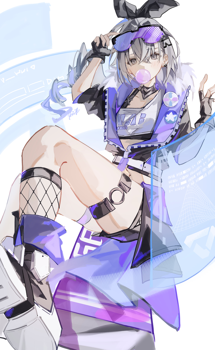 This is a pixiv picture whose title is 銀狼.