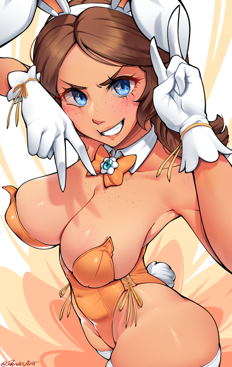 This is a pixiv picture whose title is Daisy Bunny Suit.