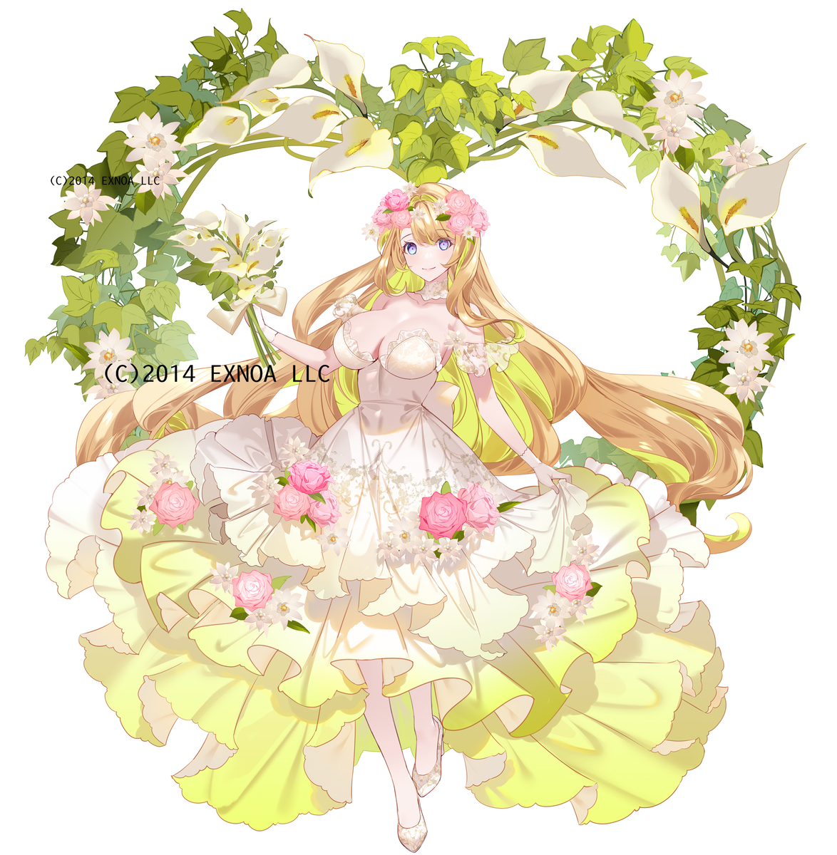 This is a pixiv picture whose title is 【花嫁衣装】リーガースブルク城.