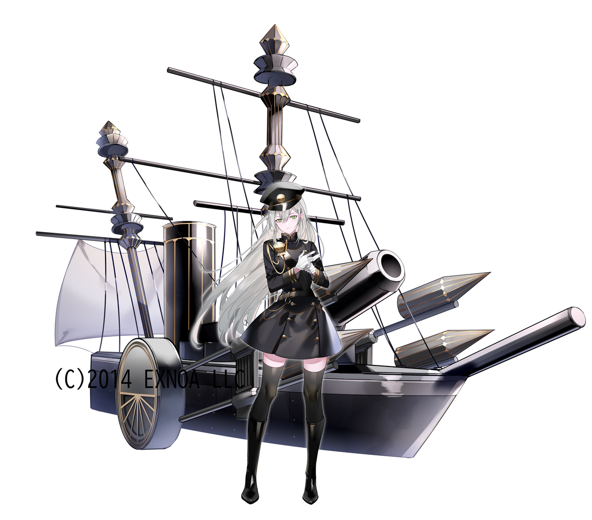 This is a pixiv picture whose title is 鉄製汽船ネメシス号.